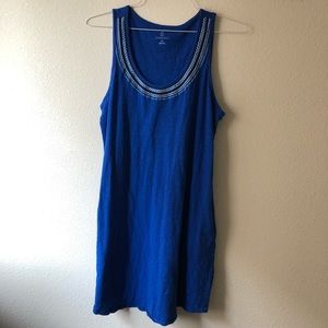 Lands End Medium Blue Summer Dress with pockets